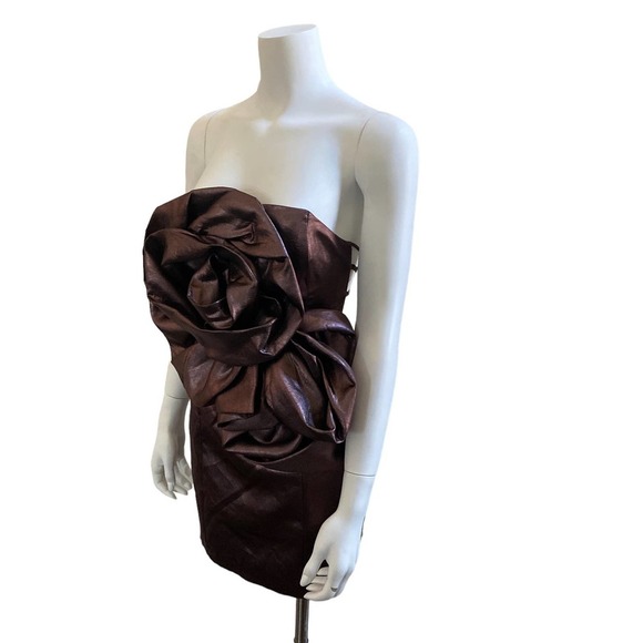 NWOT ZARA Voluminous Flower Mini Dress, size Medium - Picture 2 of 11